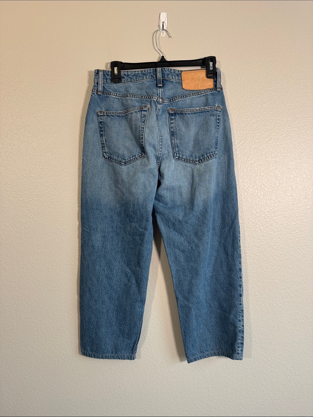 rag & bone Alissa High Waist Barrel Leg Crop Jeans in Clover - 27 - Picture 5 of 5